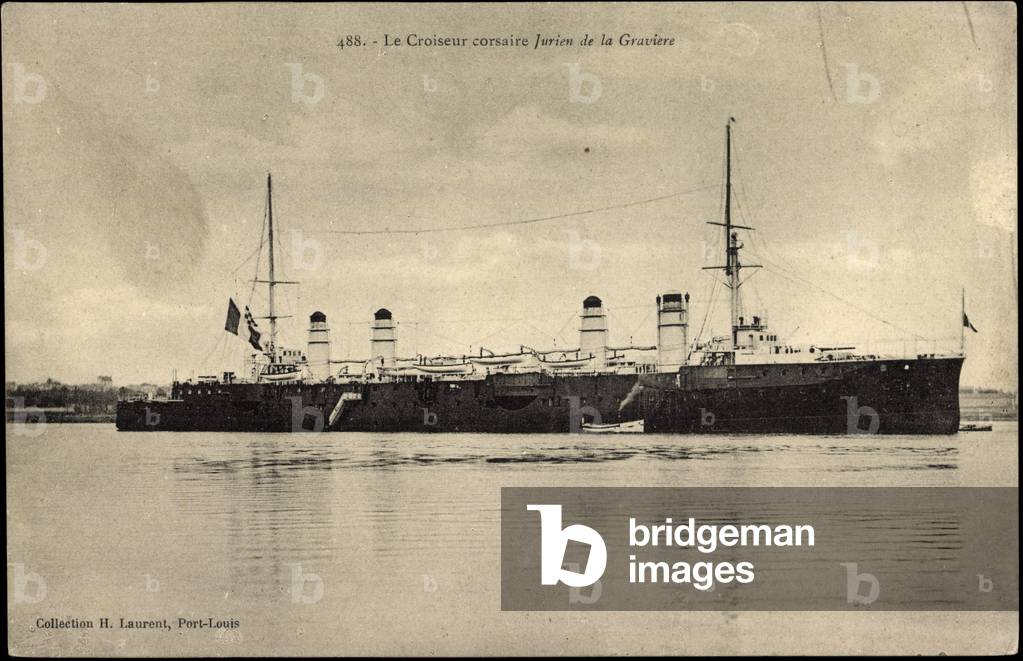 French warship Jurien, croiseur Corsaire