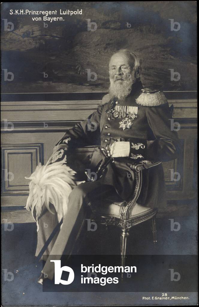 Ak S.K.H. Prinzregent Luitpold von Bayern Wittelsbach (b/w photo)