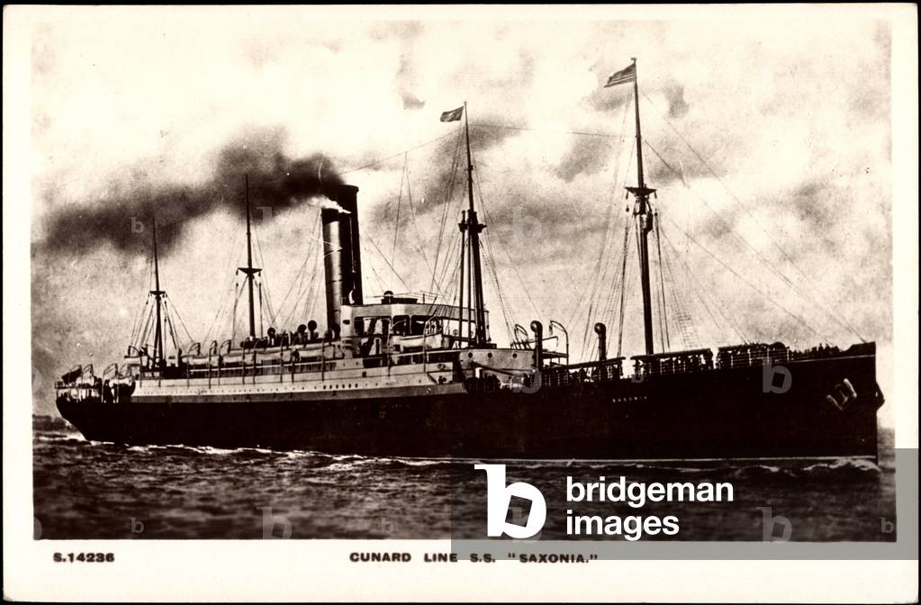 Cunard Line, steamship S.S. Saxonia, S.S. Saxonia