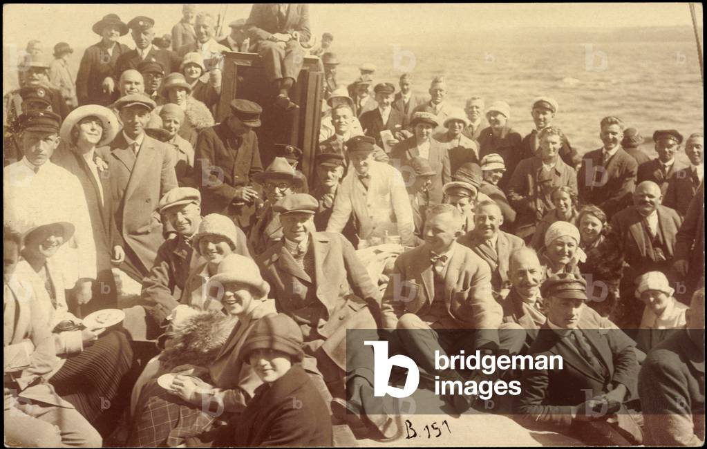 Photo Svea Johnson Line, steamer Odin, Passengers