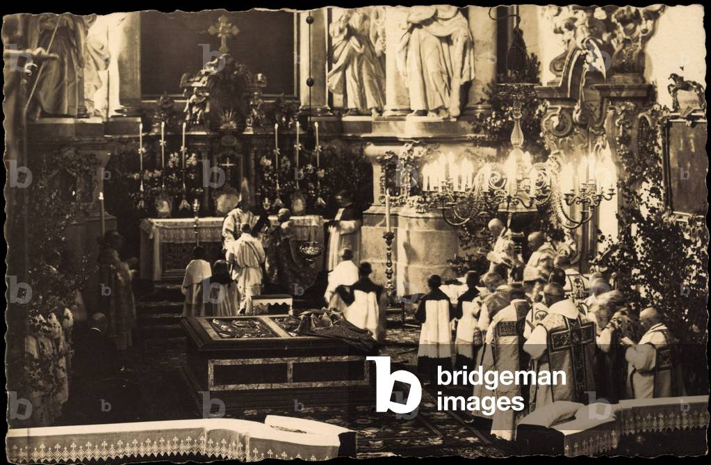 Photo Sybillenort Silesia, Crown Prince, Church, Altar