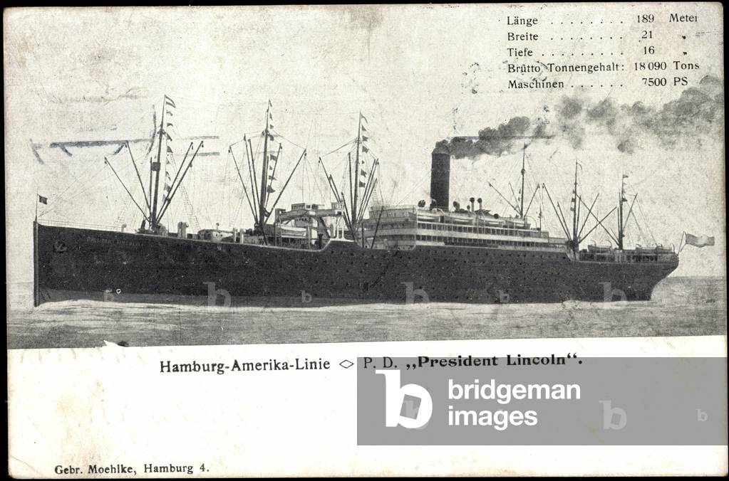 HAPAG, Steamship P.D. President Lincoln