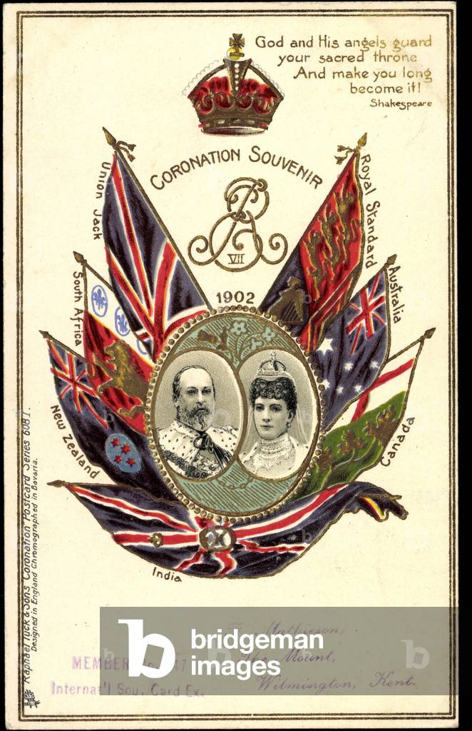 Präge Litho Coronation, King Eduard VII, England, 1902 (print)