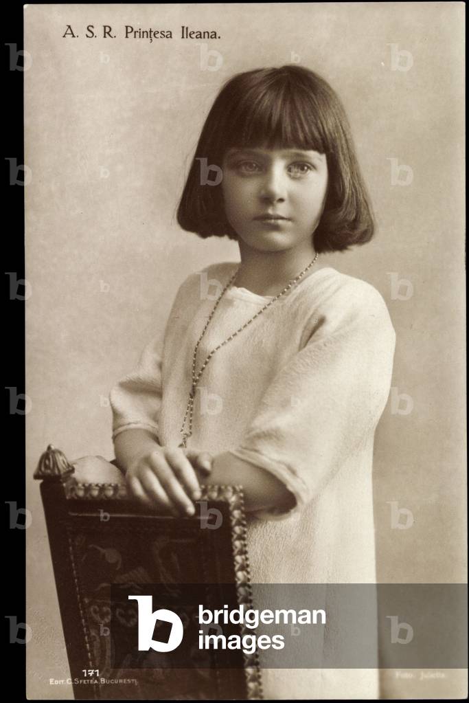 Ak A.S.R. Printesa Ileana, Princess of Romania (b/w photo)