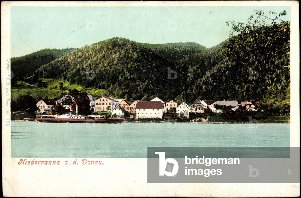 Niederranna Danube Upper Austria, steamer a. river