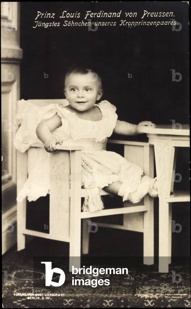 Prince Louis Ferdinand of Prussia, Liersch 2047 (b/w photo)