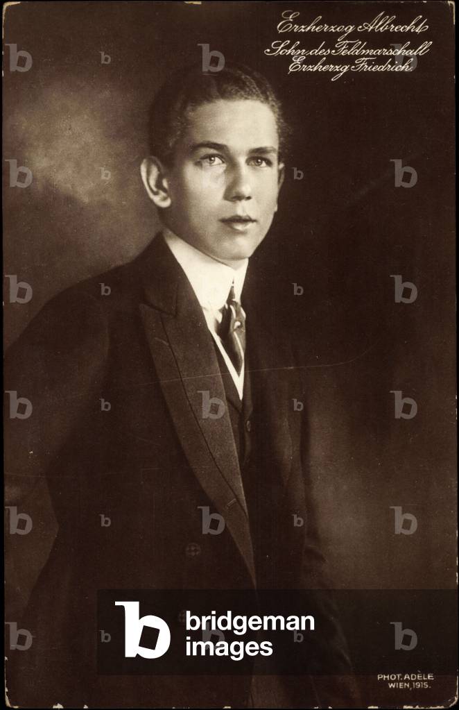 Ak Archduke Albrecht, son of Field Marshal Erduzog Friedrich (b/w photo)