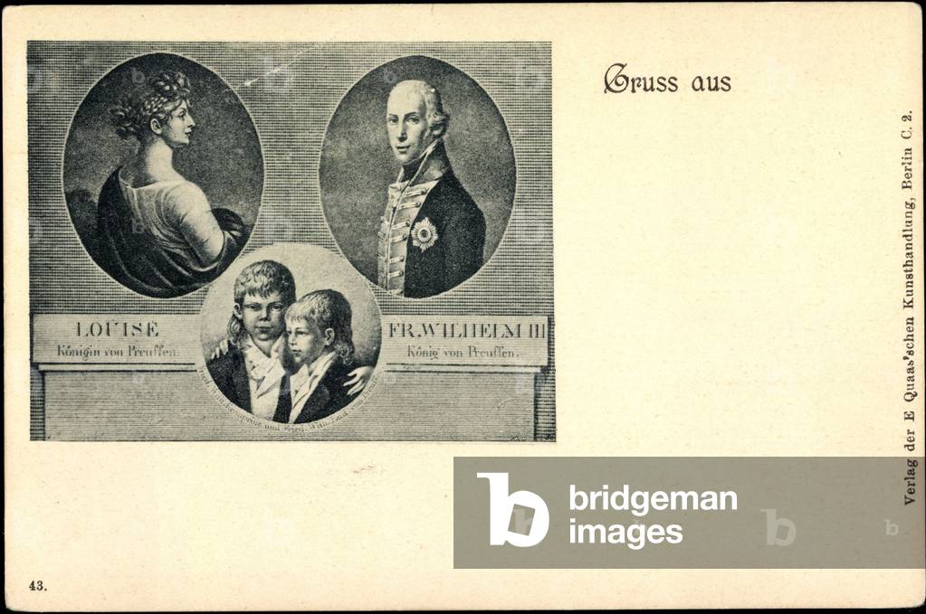 Passepartout artist Louise, Fr. Wilhelm III, Prussia