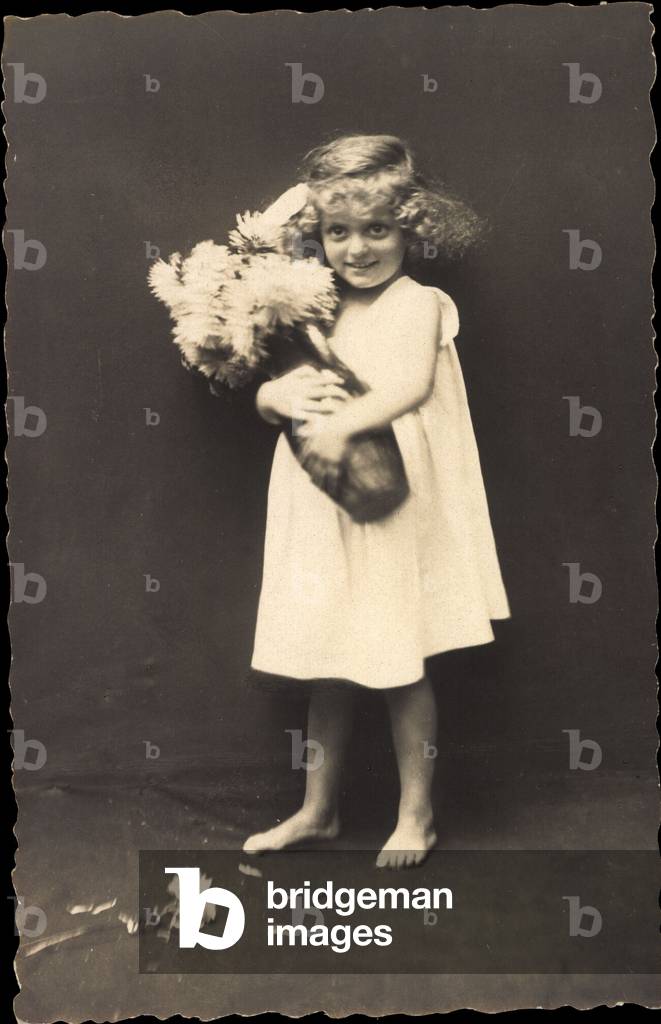 Photo Ak Princess Pia Monika of Saxony as Little Girl (b/w photo)