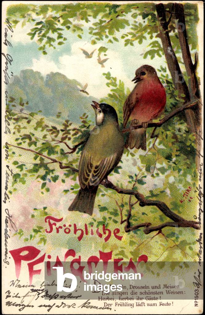 Embossing Happy Pentecost, Birds