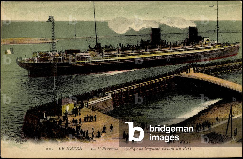 Le Havre, Paquebot La Provence, SGTM, Port