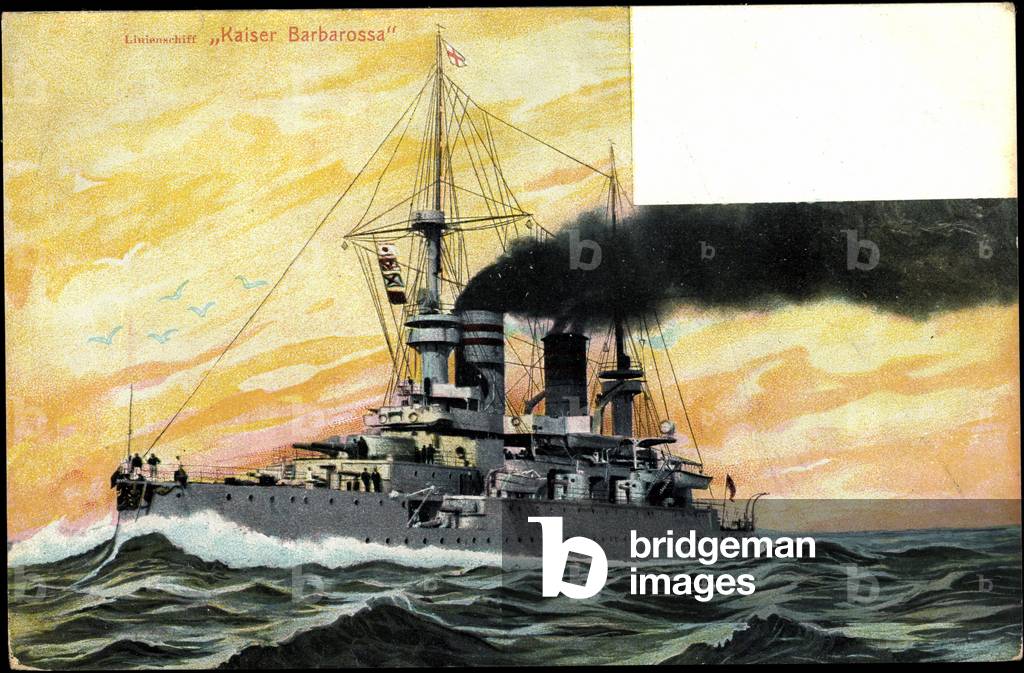 Line ship Emperor Barbarossa, warship