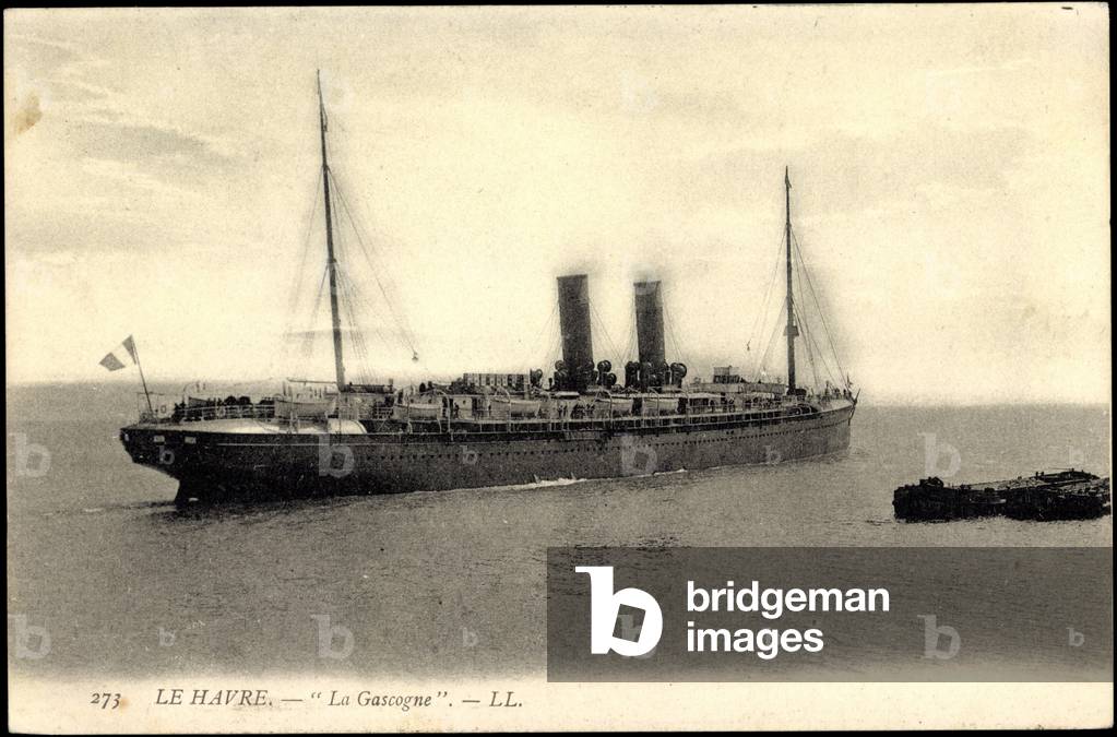 Le Havre, liner La Gascogne en route