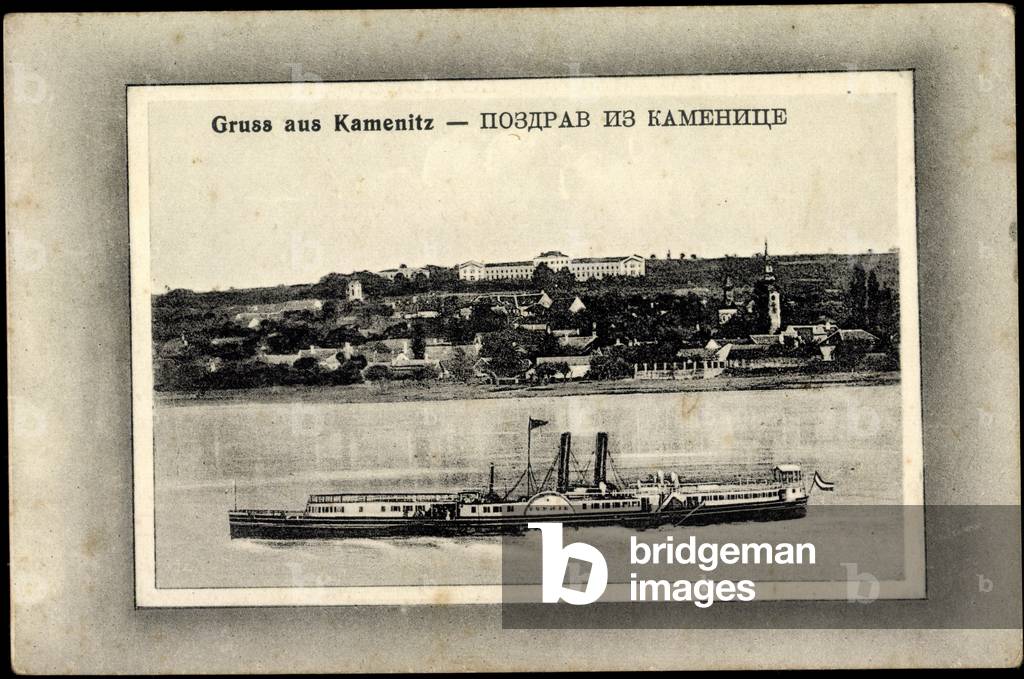 Kamenitz region Highlands, village, Elbe steamer Sophie