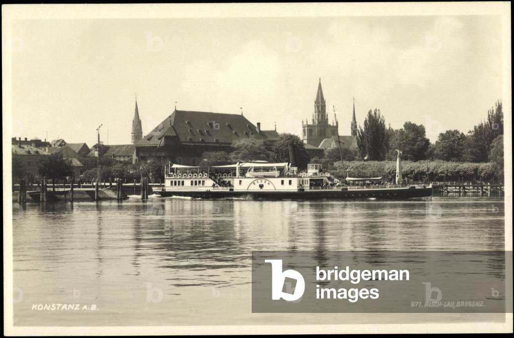 Konstanz a. Bodensee, Ferry Baden, Houses, Church