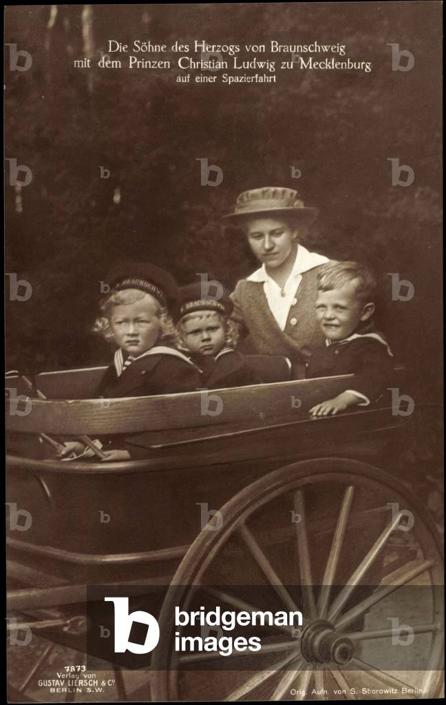 Ak Söhne der Duke von Braunschweig und von Mecklenburg Schwerin, Liersch 7873 (b/w photo)