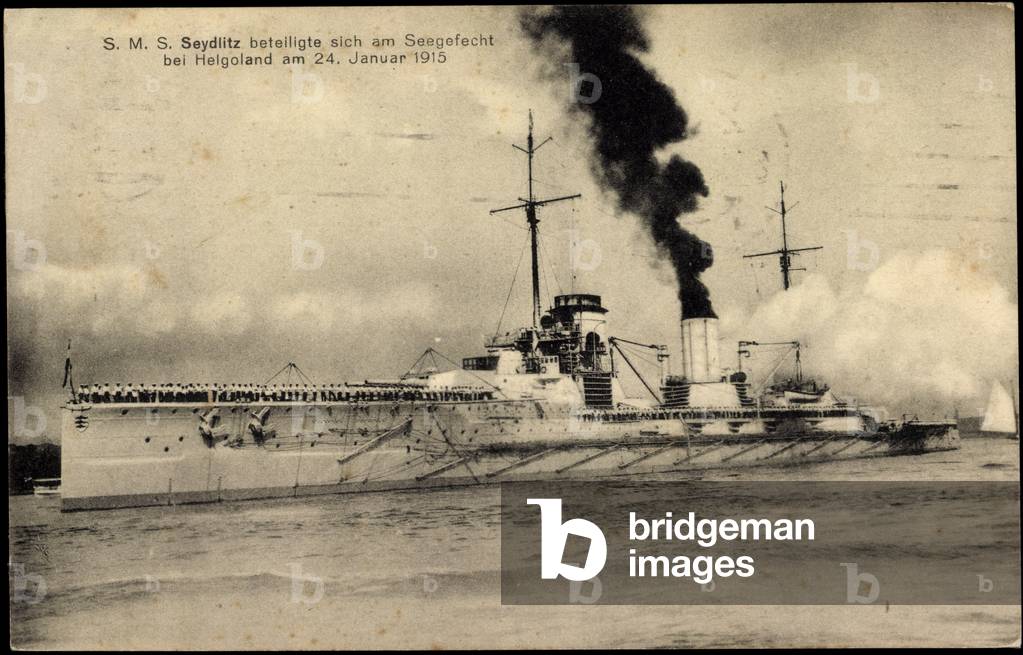 The German warship SMS Seydlitz, crew