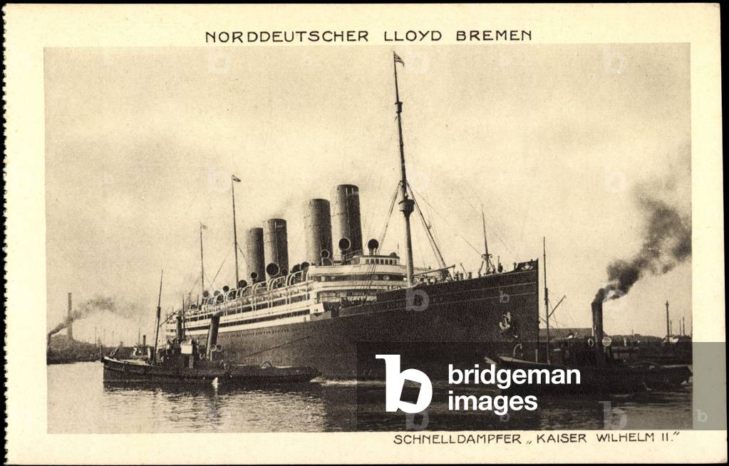 North German Lloyd Bremen, steamer Kaiser Wilhelm II