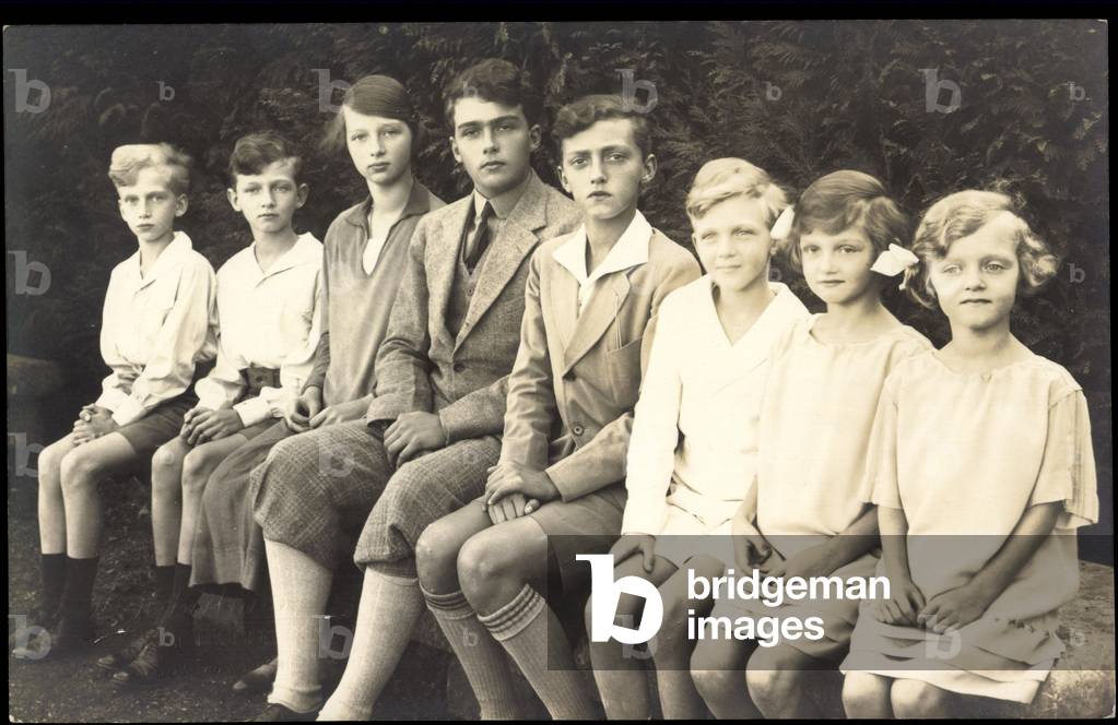 Foto Ak Ludwig, Rudolph, Otto, Adelheid, Robert, Felix, Carl  (b/w photo)