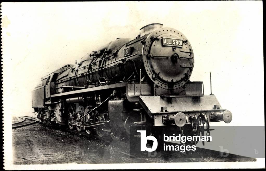 Railway, France, steam locomotive, G no 13, A.L 5901