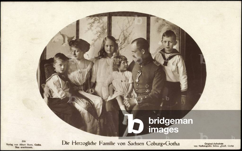 Passepartout Herzogl. Familie v Sachsen Coburg Gotha