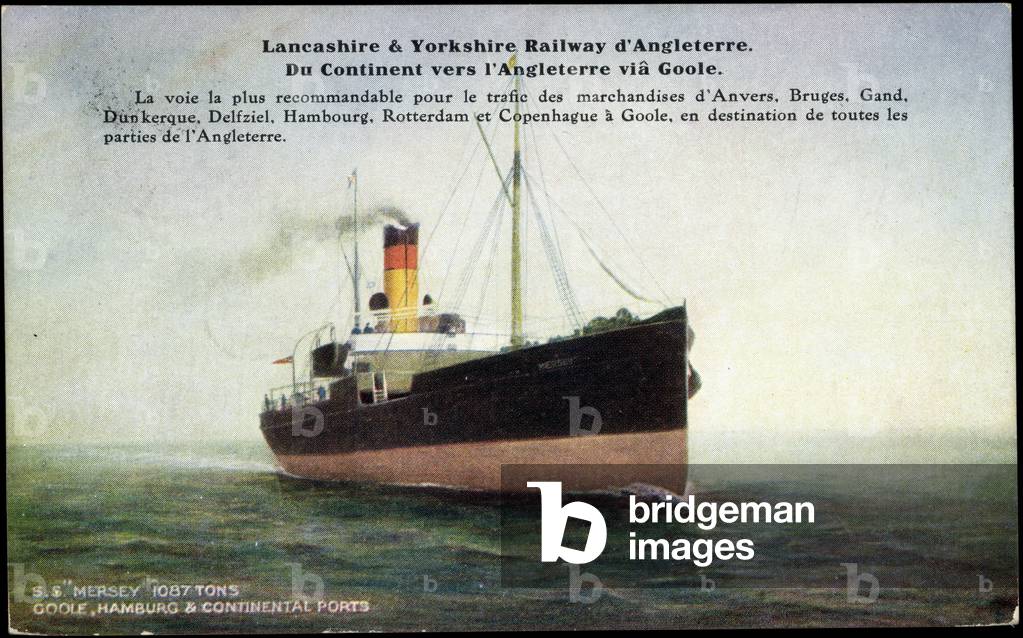 Lancashire, Yorkshire Railway, S.S. Mersey,Steamboat