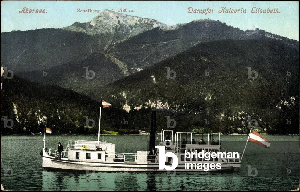 Abersee Salzburg, Steamer Empress Elisabeth, Lake