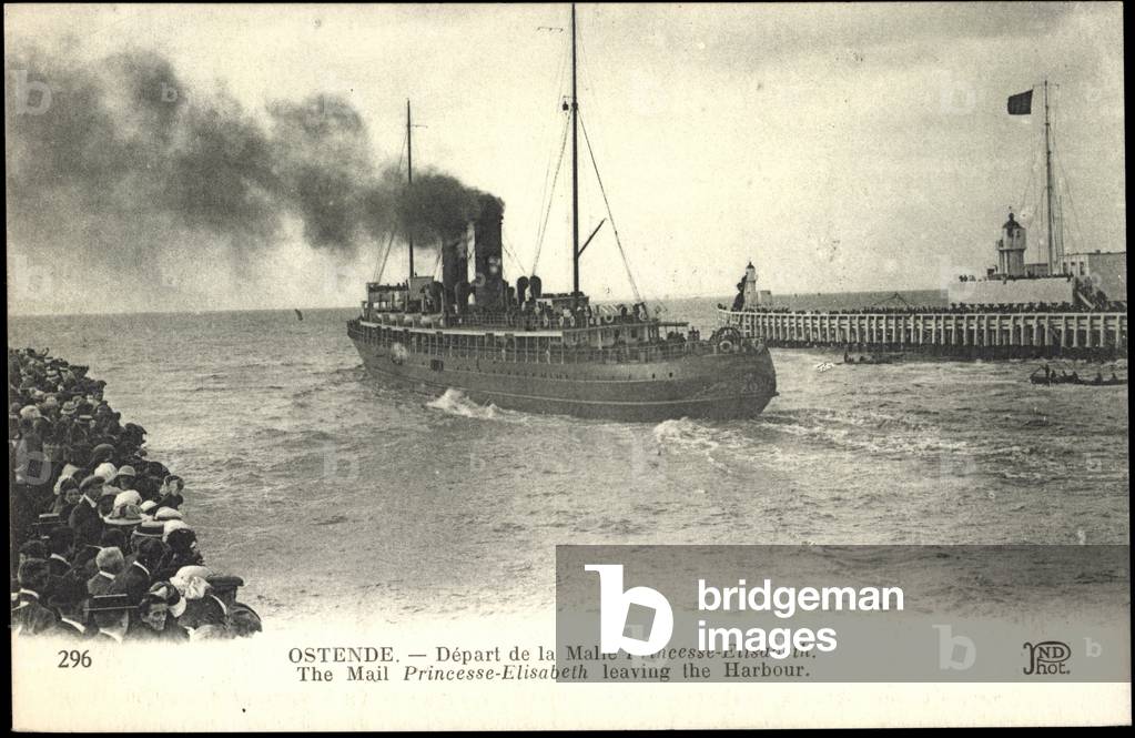 Ostend, Departure of the trunk Princess Elisabeth