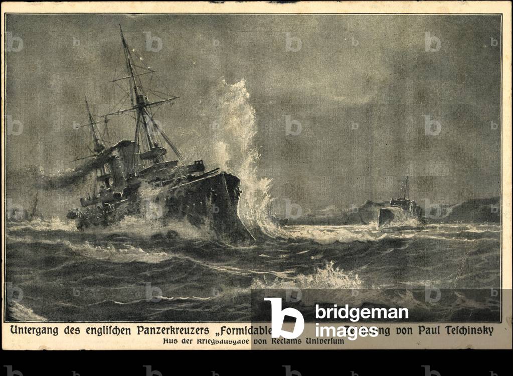 Artist Teschinsky, P., Panzercruiser Formidable