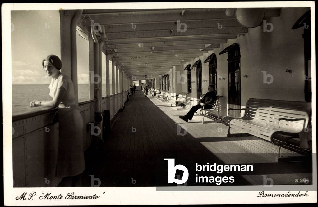 Steamer Monte Sarmiento of the HSDG, Promenade Deck
