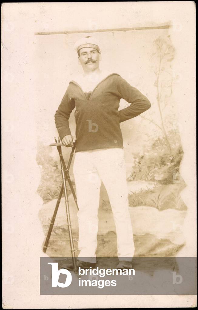 Photo of French sailor, standing portrait