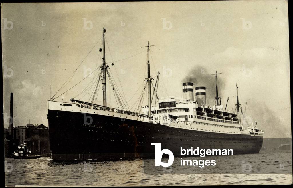 Photo HAPAG, Steamship Germany at anchor