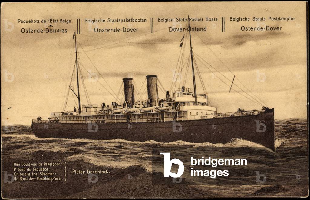 Ganzsachen Ostende, Paquebot Pieter Deconinck