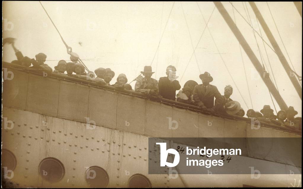 Photo HAPAG, Steamship, S.S. Germany, Passengers