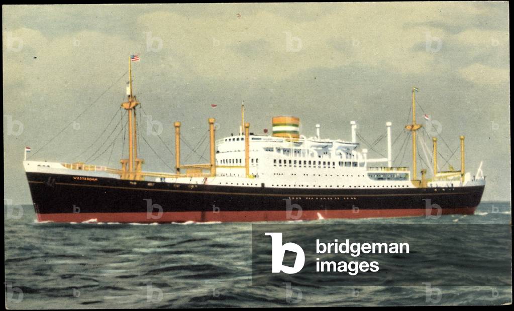 HAPAG, M.V. Weststerland, steamship on the high seas
