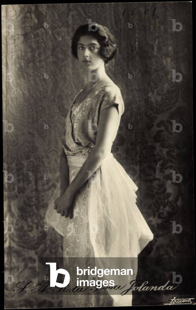 Ak S.A.R. Princess Jolanda Countess Calvi di Bergolo (b/w photo)