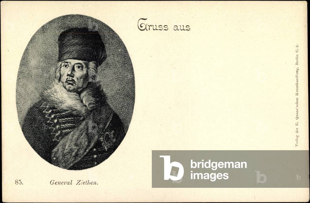 Artist General Hans Joachim von Zieten, Prussia