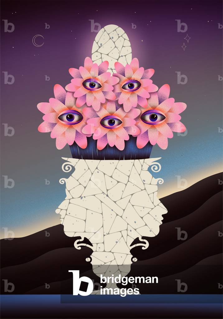 Link every pieces of us and bloom, 2020 (digital illustration)