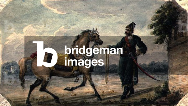 An Officer of Colonel Gardiners irregular Cavalry, c.1816 (pencil and watercolour on paper)