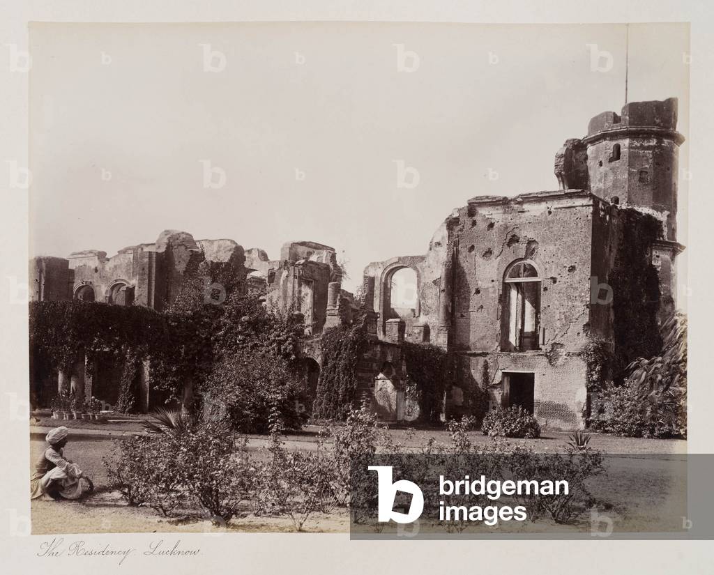 The Residency Lucknow, c.1885 (sepia photo)