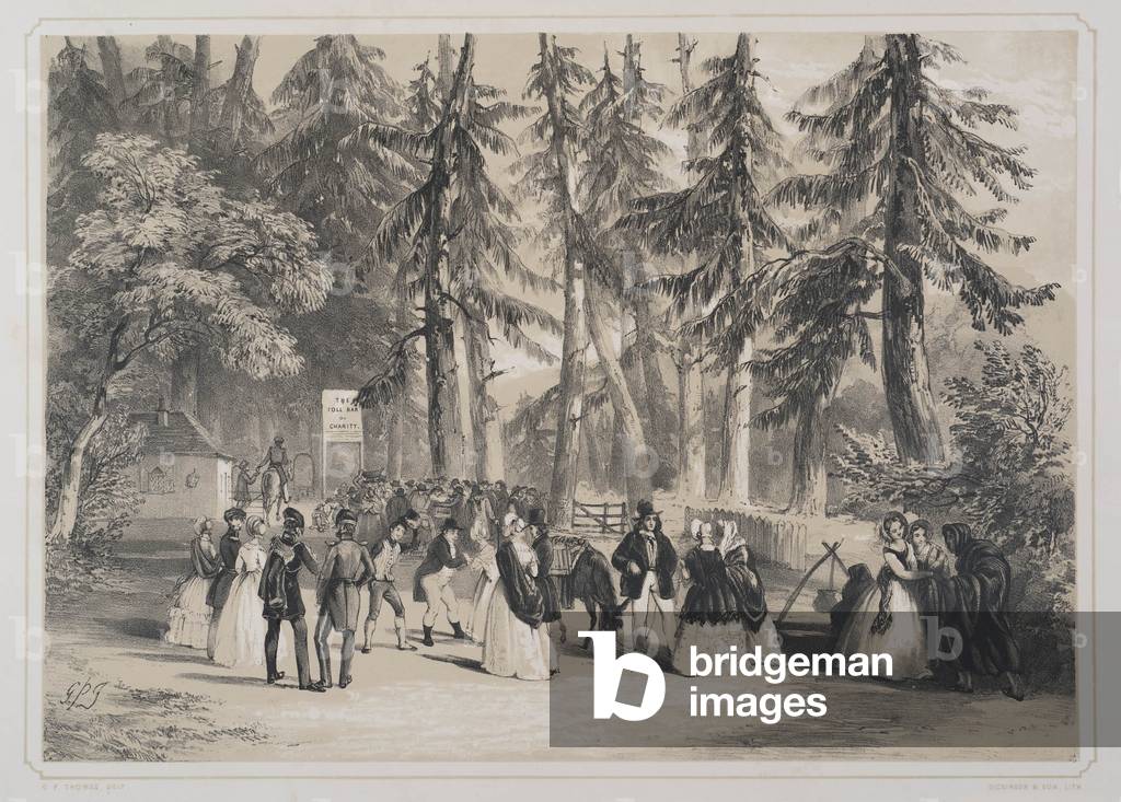 Fancy Fair at Annandale, 1846 (litho)