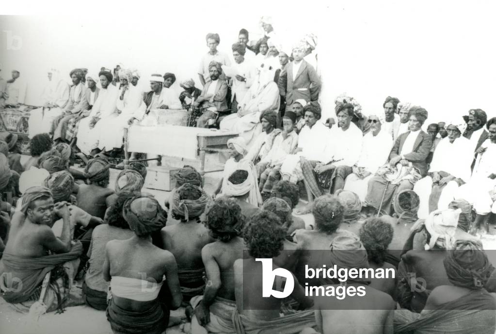Hamumi surrender ceremony, 1937 (b/w photo)
