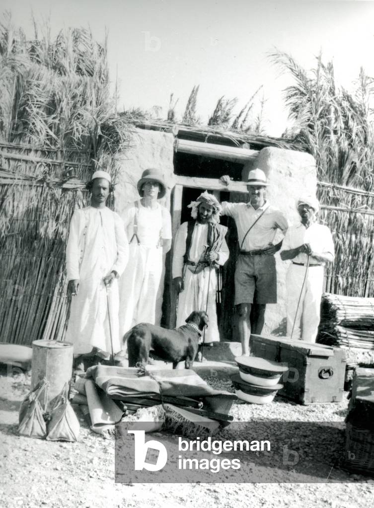 George Lees and Kenneth Gray, geologists with William ('Haji') Williamson, 1925 (b/w photo)