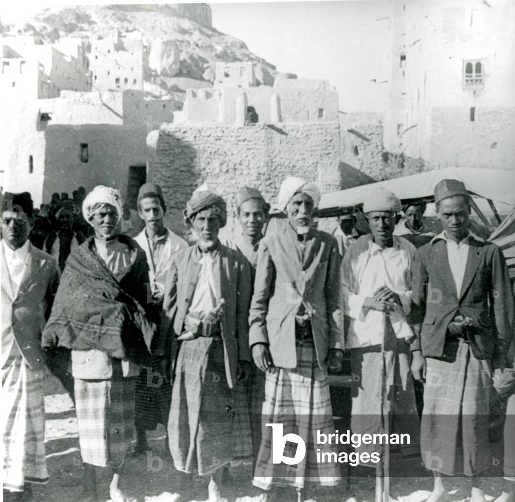 Crowd at peace conference, 1937 (b/w photo)