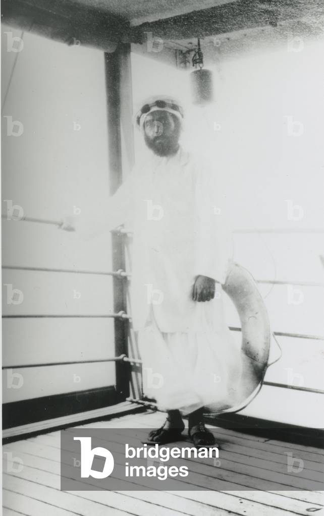 HH Taimur bin Faisal, Sultan of Oman, 1925 (b/w photo)