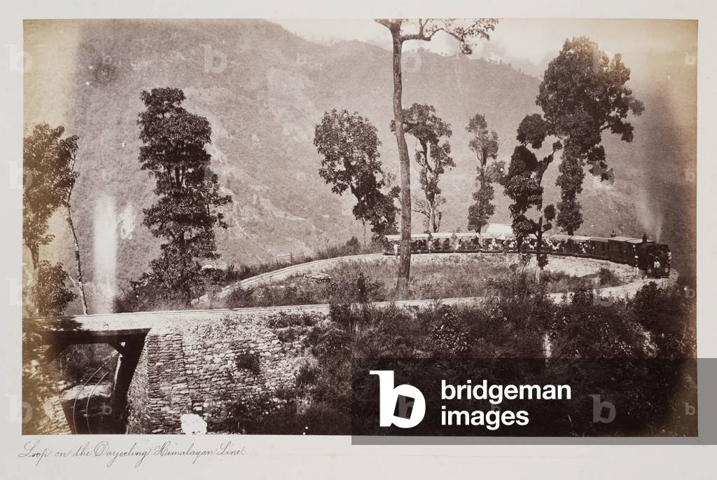 Loop on the Darjeeling Himalayan Line, c.1885 (sepia photo)