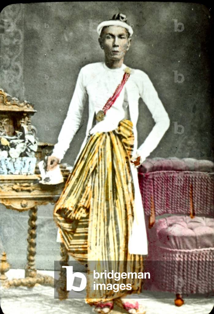 Burmese man, 1880s (photo)