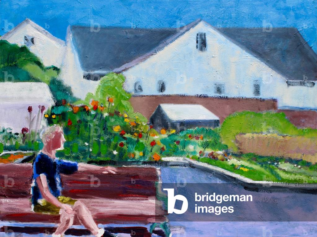 Flowerbeds, 2019, (oil on canvas)