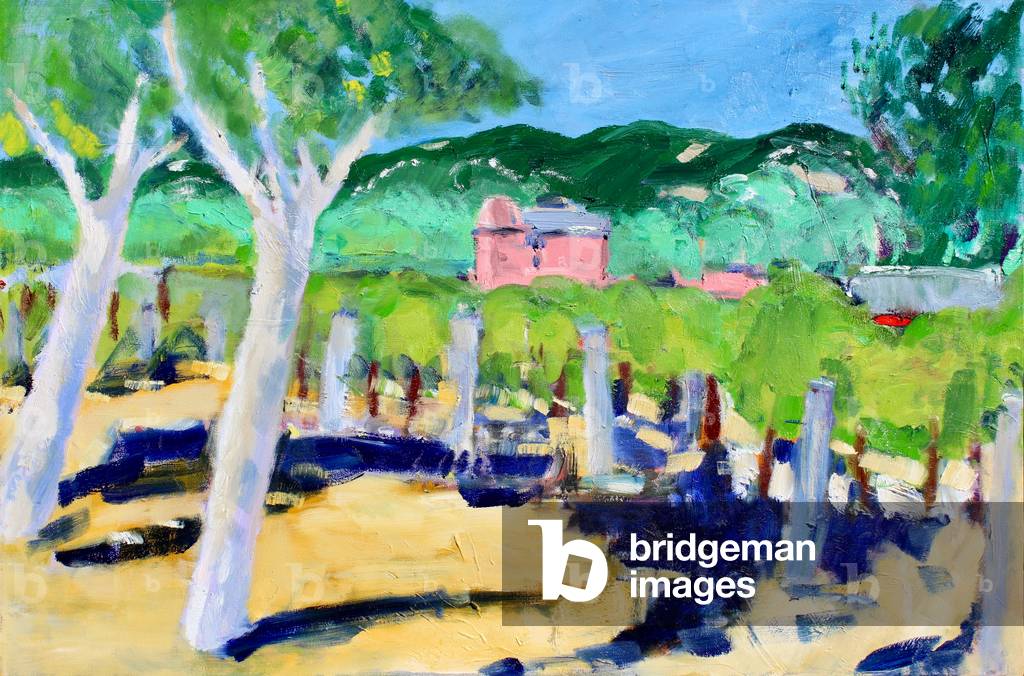 Trees and Shadows, 2019, (oil on canvas)