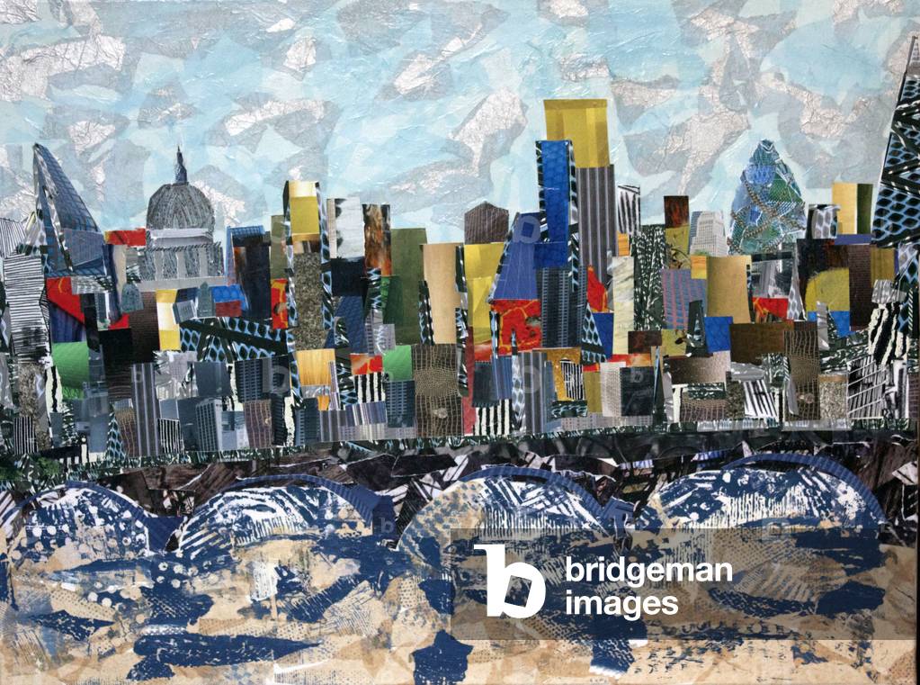 London Skyline, 2014 (paper collage)